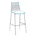 Gecko Shell Dining Stacking Stool with Chrome Legs